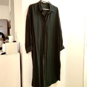 Black long shirt dress size Free
